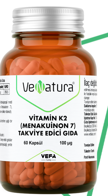 Venatura Vitamin K2 Takviye Edici Gıda 60 Kapsül