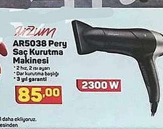 Arzum AR5030 Pery Saç Kurutma Makinesi