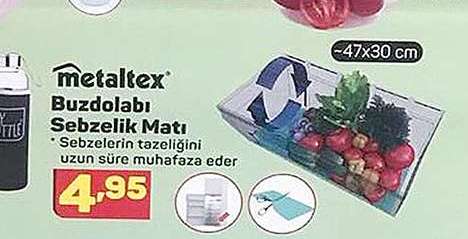 Metallex Buzdolabı Sebzelik Matı