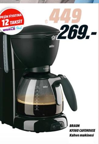 Braun KF560 Cafehouse Kahve Makinesi