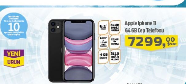 Apple Iphone 11 64 GB Cep Telefonu