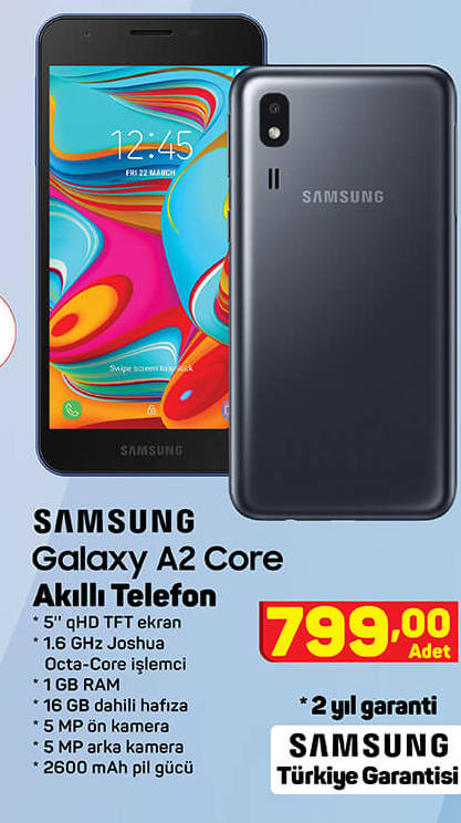 Samsung Galaxy A2 Core Akıllı Telefon
