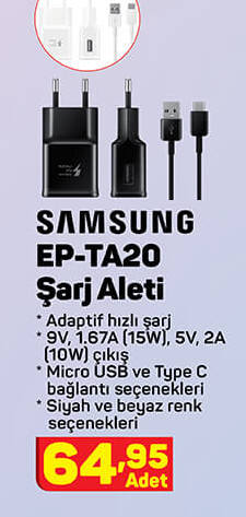 Samsung EP-TA20 Şarj Aleti