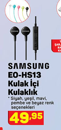 Samsung E0-HS13 Kulak İçi Kulaklık