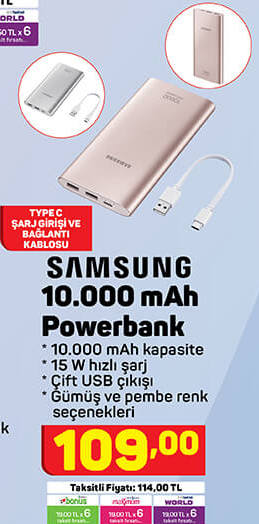 Samsung 10000 mAh Powerbank