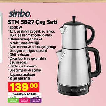 Sinbo STM 5827 Çay Seti