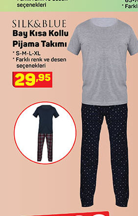 Silk And Blue Bay Kısa Kollu Pijama Takımı