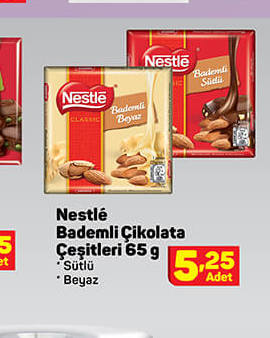 Nestle Bademli Çikolata