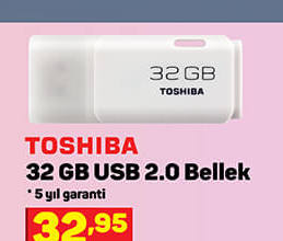 Toshiba 32 GB USB 2.0 Bellek