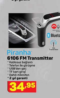 Piranha 6106 FM Transmitter