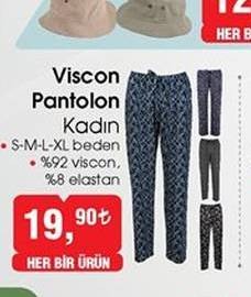 Kadın Viscon Pantolon