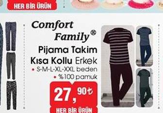 Erkek Comfort Familiy Pijama Takımı