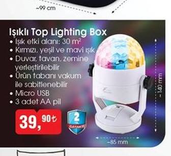 Işıklı Top Lighting Box