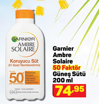 Garnier Ambre Solaire 50 Faktör Güneş Sütü 200 ml