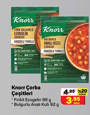 Knorr Çorba Çeşitleri