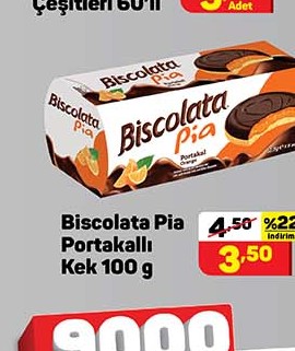 Biscolata Pia Portakallı Kek