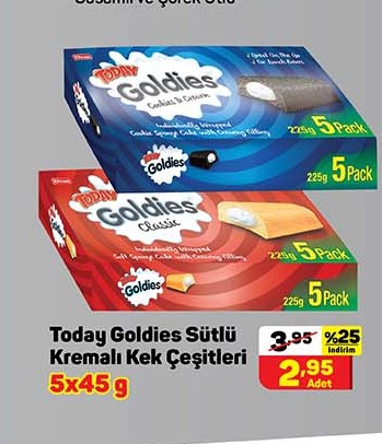 Today Goldies Sütlü Kremalı Kek