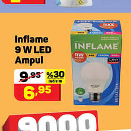 Inflame Led Ampul 9W