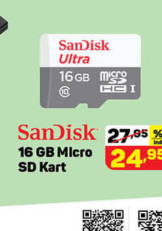 SanDisk 16 GB Micro SD Kart