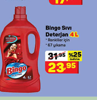 Bingo Sıvı Deterjan