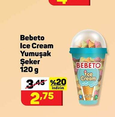 Bebeto Ice Cream Yumuşak Şeker