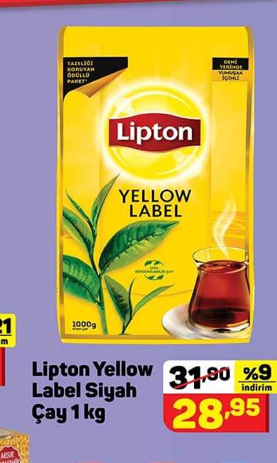 Lipton Yellow Label Siyah Çay