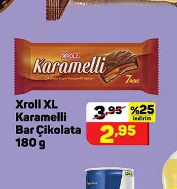 Xroll XL Karamelli Bar Çikolata