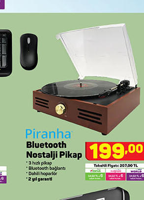Piranha Bluetooth Nostalji Pikap