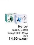 Herby Sleepy Detox Karışık Bitki Çayı