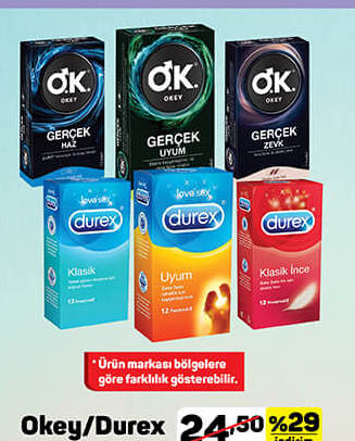 Okey Durex Prezervatif
