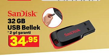 Sandisk 32 GB Usb Bellek