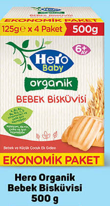 Hero Organik Bebek Bisküvisi