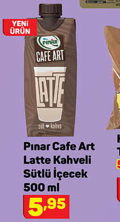 Pınar Cafe Art Latte Kahveli Sütlü İçecek