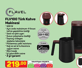 Flavel FLV100 Türk Kahvesi Makinesi