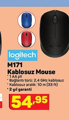 Logitech M171 Kablosuz Mouse