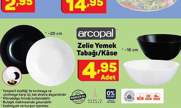 Arcopal Zelie Yemek Tabağı/Kase