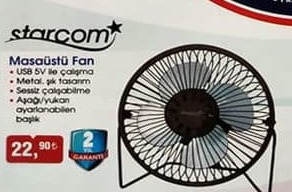 Starcom Masaüstü Fan