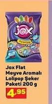 Jox Flat Meyve Aromalı Lolipop Şeker Paketi