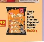 Torku No 1 Sütlü Çikolatalı Kaplamalı Fındıklı Gofret