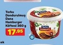 Torku Dondurulmuş Dana Hamburger Köftesi