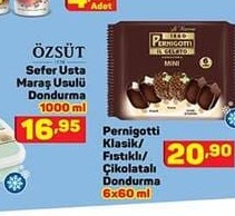 Pernigotti Klasik Fıstıklı Çikolatalı Dondurma