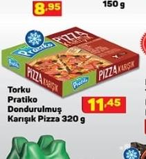 Torku Pratiko Dondurulmuş Karışık Pizza