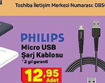 Philips Micro USB Şarj Kablosu