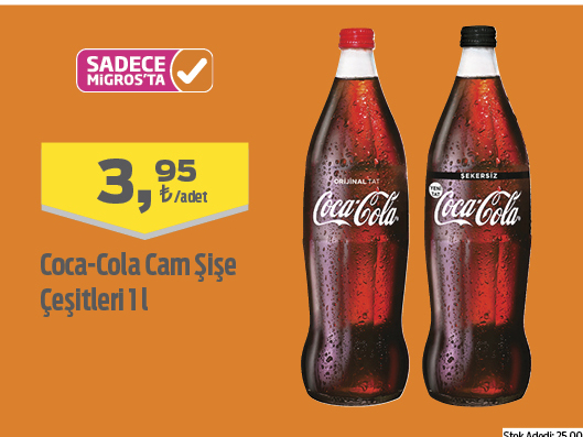 Coca Cola Cam Şişe