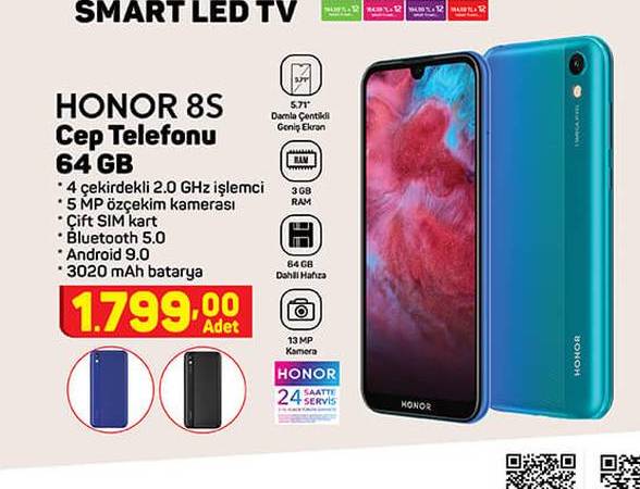 Honor 8S Cep Telefonu 64 GB