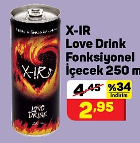X-IR Love Drink Fonksiyonel İçecek 250 m