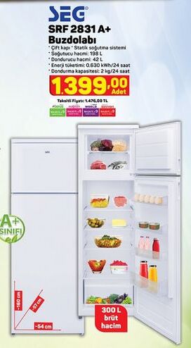 SEG SRF 2831 A Buzdolabı