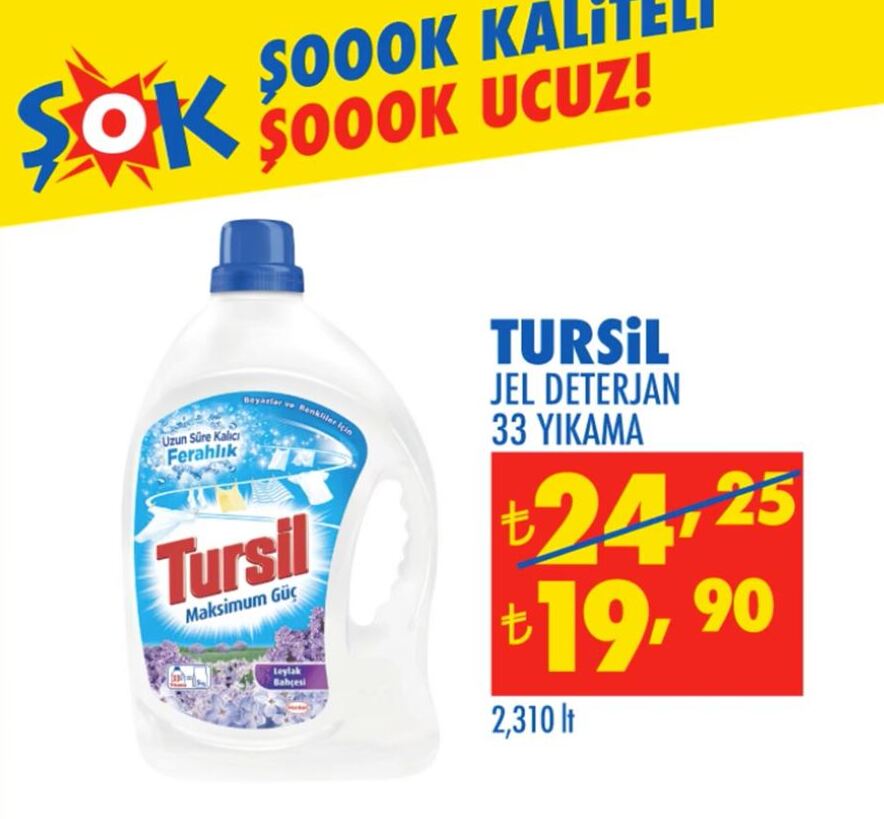 Tursil Jel Deterjan 33 Yıkama