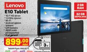 Lenovo E10 Tablet