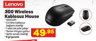 Lenovo 300 Wireless Kablosuz Mouse